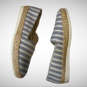 Esprit NWOB Ella Blue Stripe Espadrille size 6